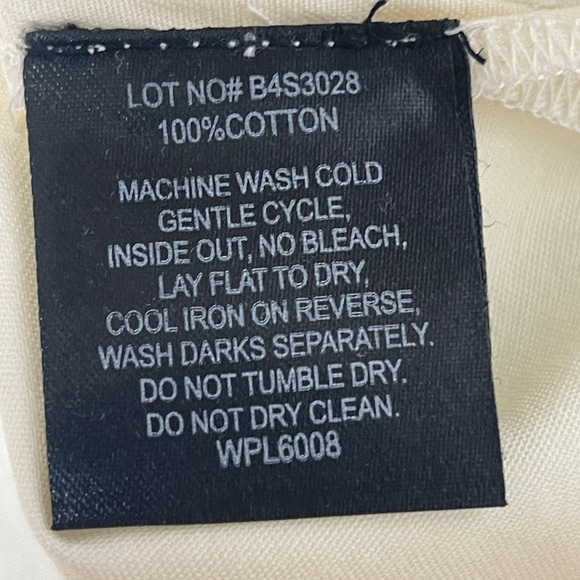 Rock & Roll Denim Twill Shirt With Suede Fringe Women’s Small Cream - Picture 6 of 10